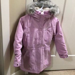 Columbia Down Parka Omni Heat Girls Kids Winter Snow Jacket Hood Detachable Fur